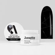 Spider Gel Reflective Black 04 - 5 ml Annette Nails