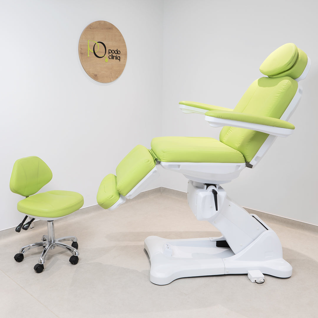 Scaun Cosmetica Hidraulic Pentru Tehnician - Verde Lime