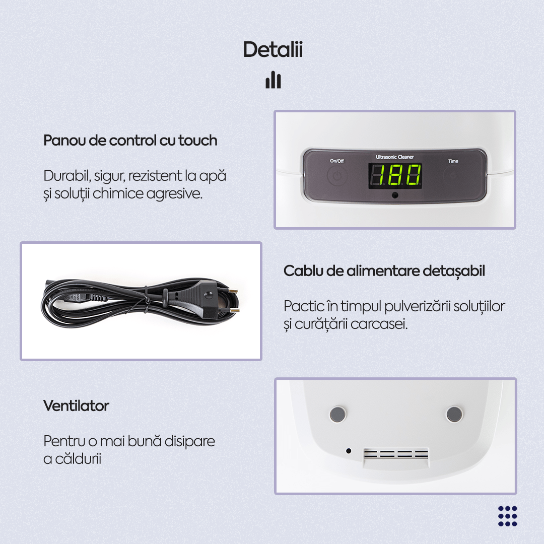 Aparat de curățare cu ultrasunete Codyson CD-4801