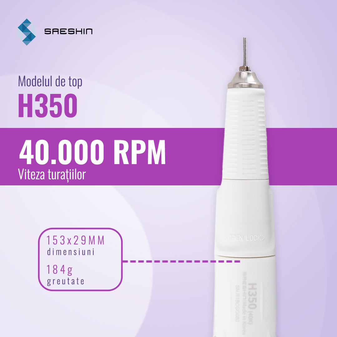 Freza Saeshin Brillian B350 + Mandrină H350