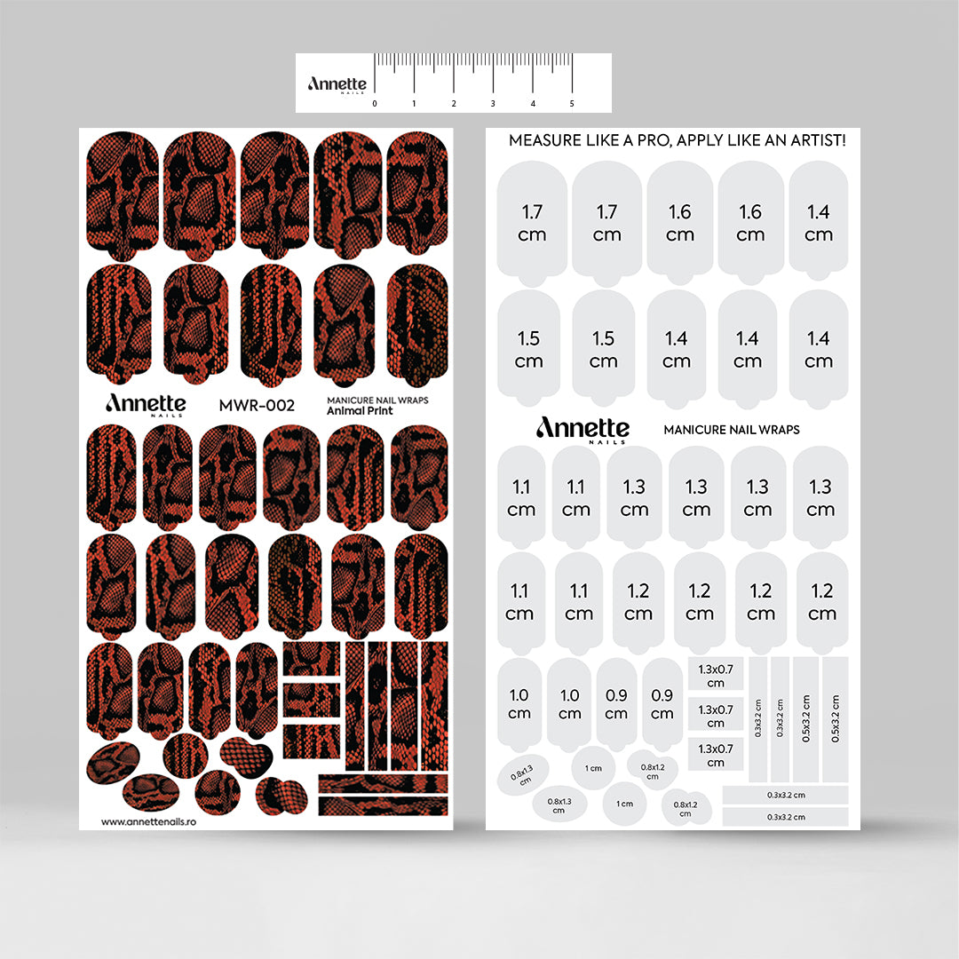 Nail Wraps Manichiura Animal Print 2 Annette Nails MWR-002