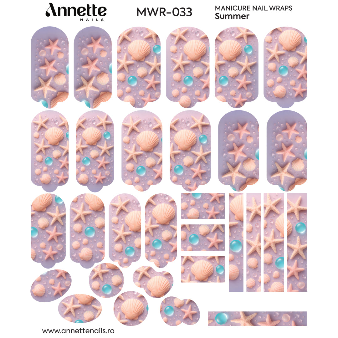 Nail Wraps Manichiura Summer 33 Annette Nails MWR-033