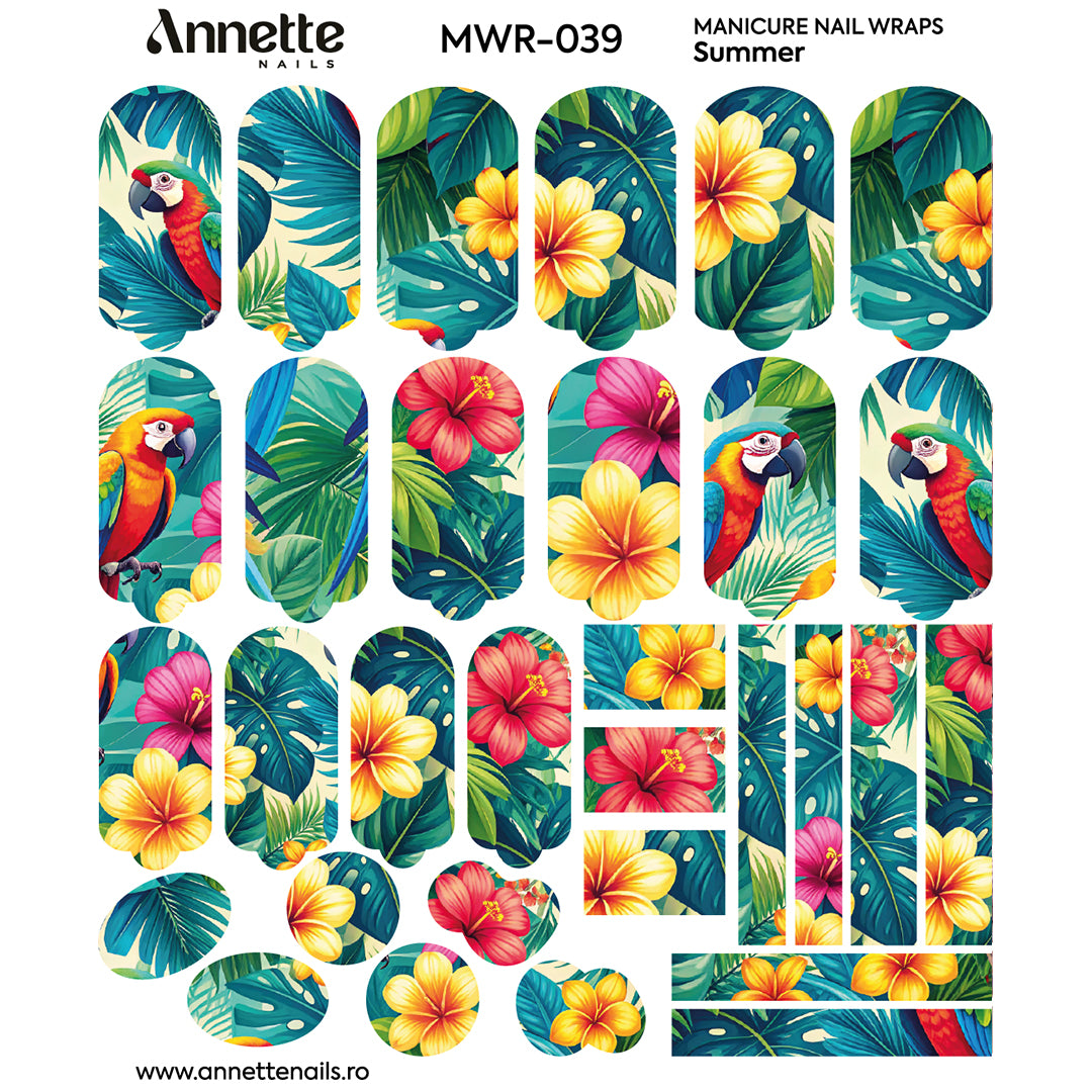 Nail Wraps Manichiura Summer 39 Annette Nails MWR-039