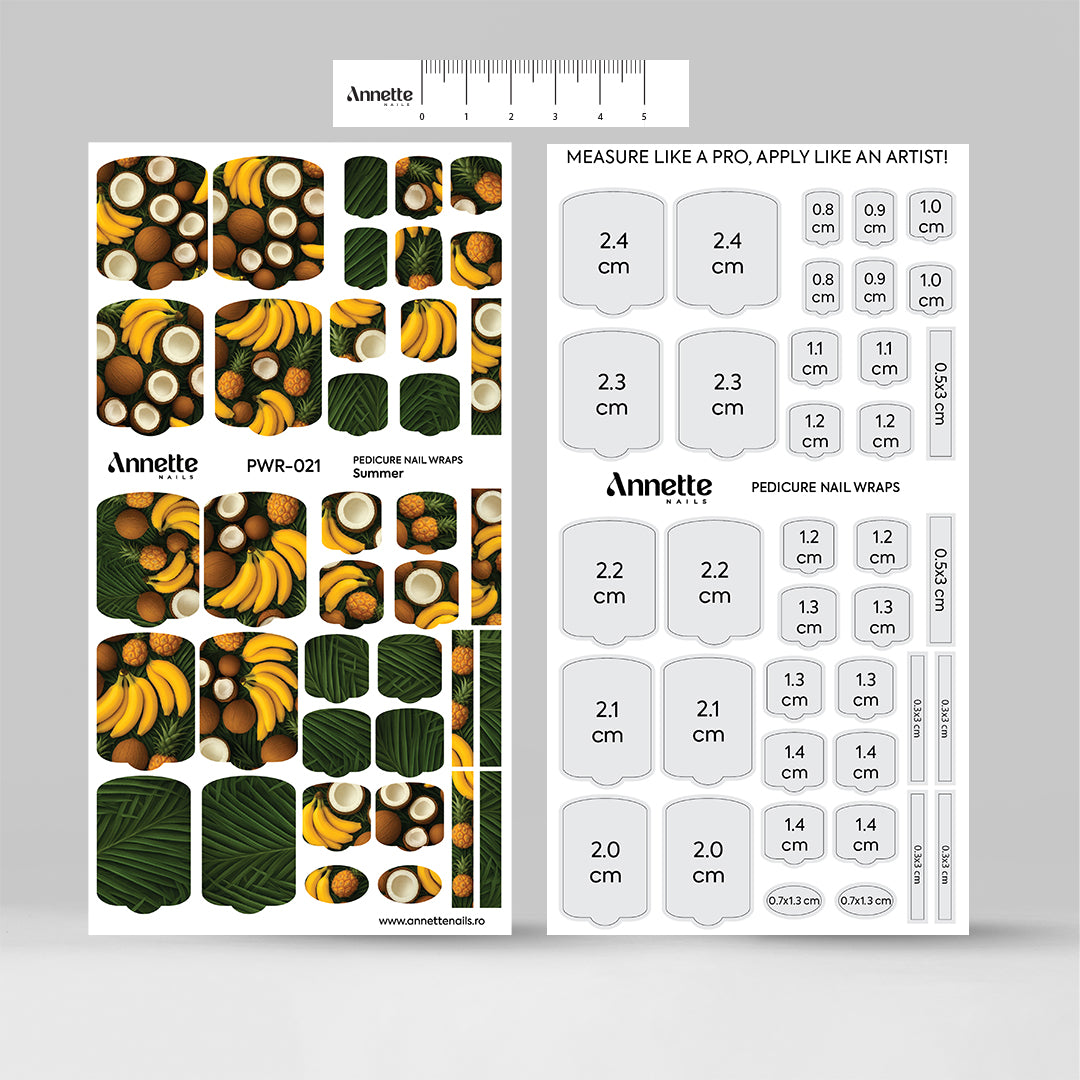 Nail Wraps Pedichiura Summer 21 Annette Nails PWR-021