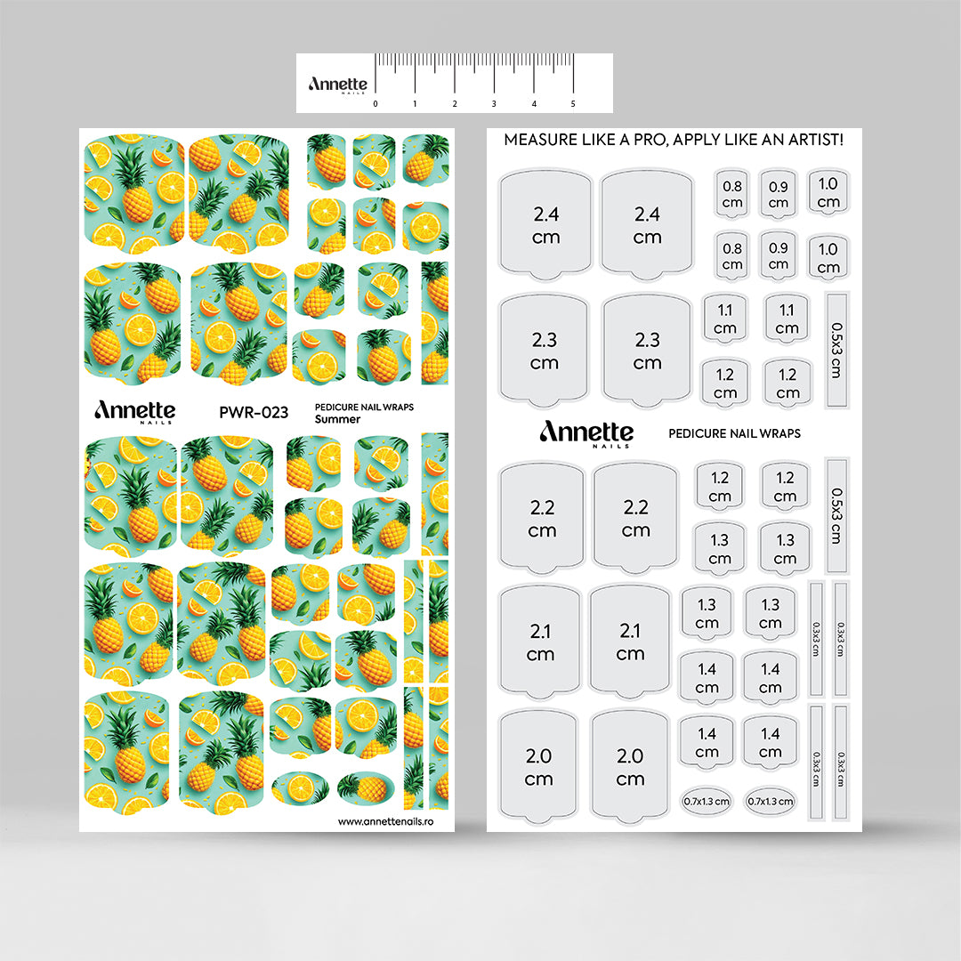 Nail Wraps Pedichiura Summer 23 Annette Nails PWR-023
