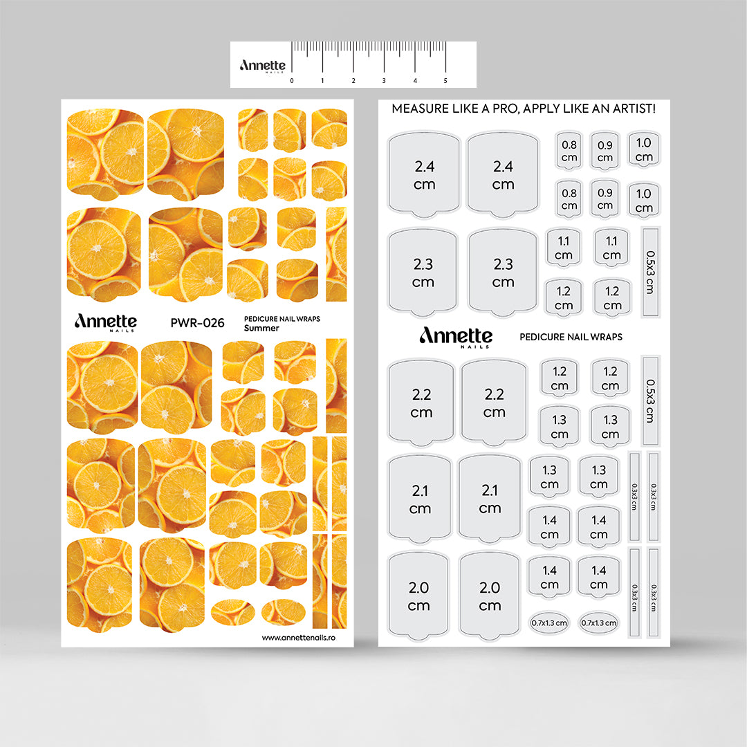 Nail Wraps Pedichiura Summer 26 Annette Nails PWR-026