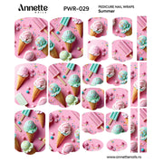 Nail Wraps Pedichiura Summer 29 Annette Nails PWR-029