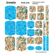 Nail Wraps Pedichiura Summer 35 Annette Nails PWR-035