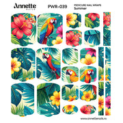 Nail Wraps Pedichiura Summer 39 Annette Nails PWR-039