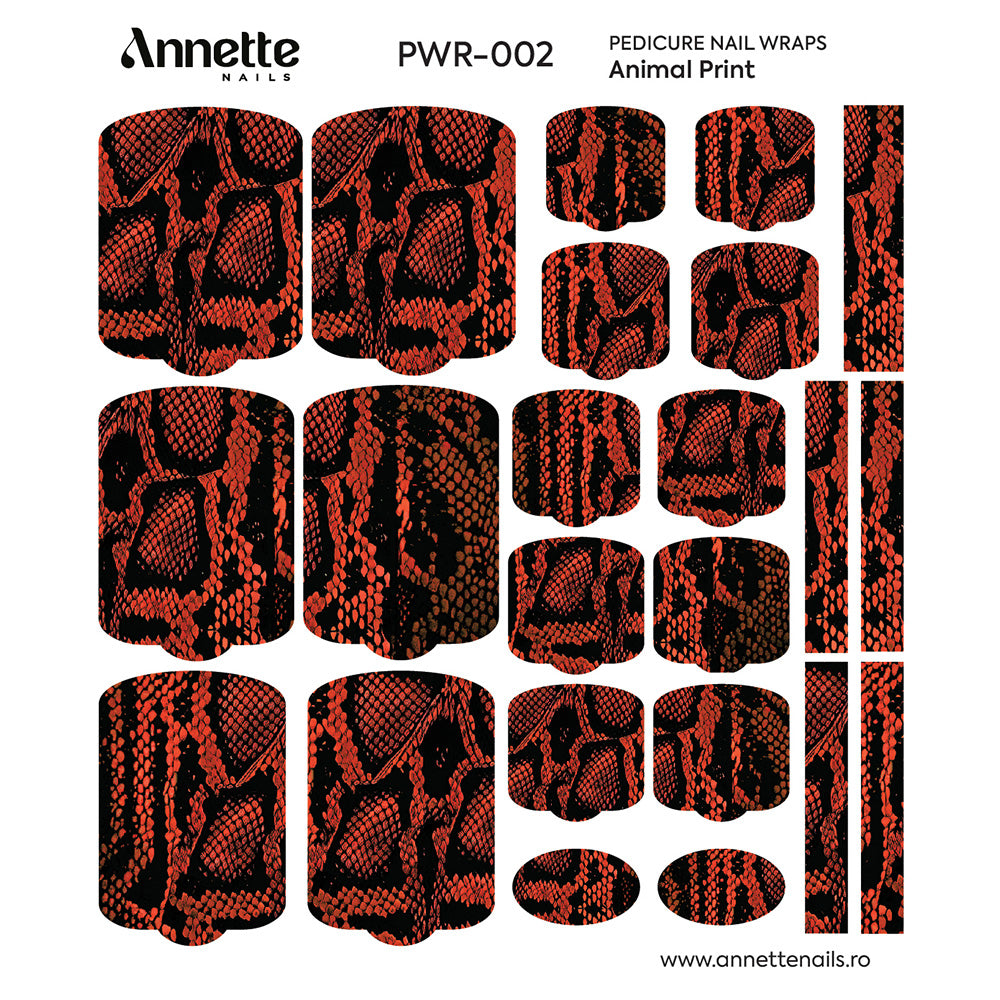 Nail Wraps Pedichiura Animal Print 2 Annette Nails PWR-002