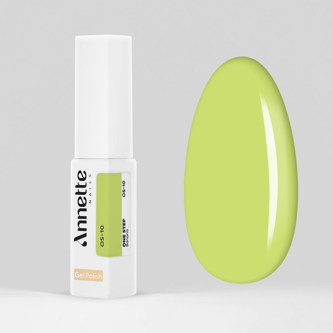 Oja Semipermanenta 3 in 1 One Step Banana - 8ml Annette Nails OS-10
