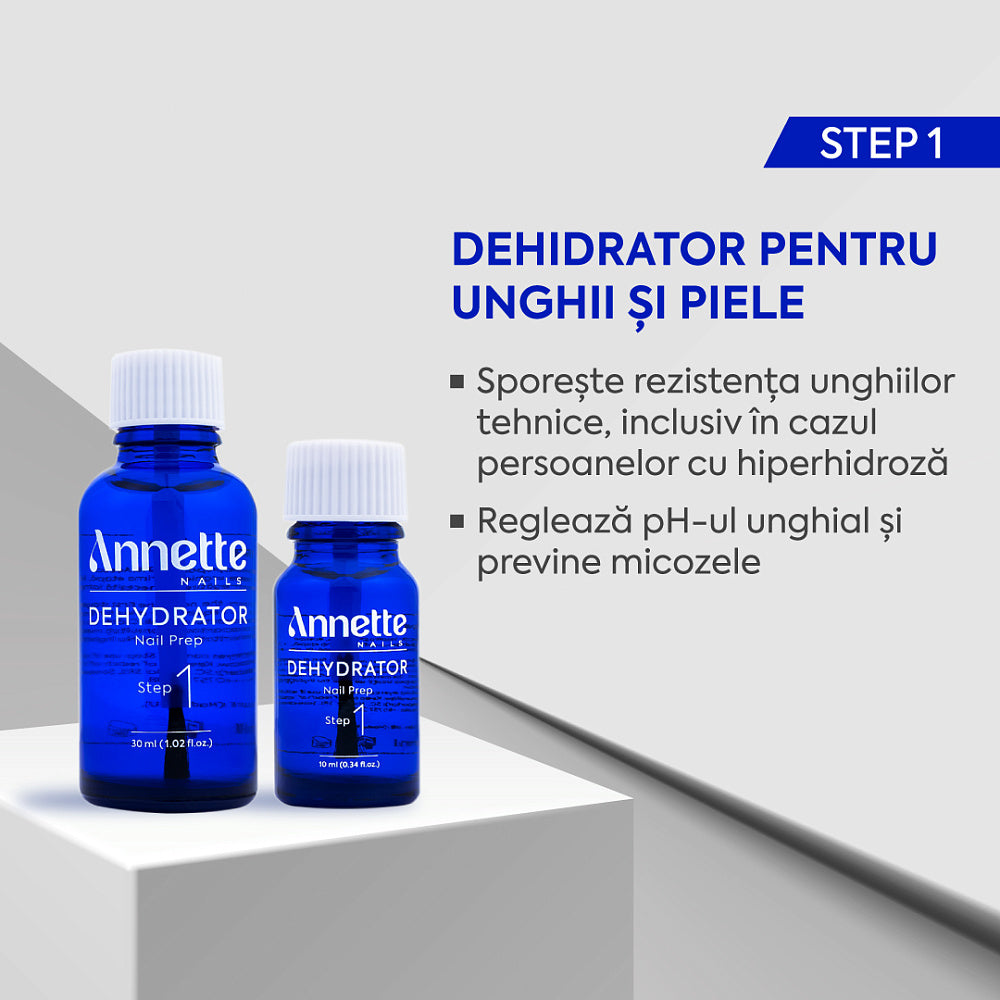 Kit Nail Prep Dehydrator 10ml + Primer Fara Acid 10ml Annette Nails