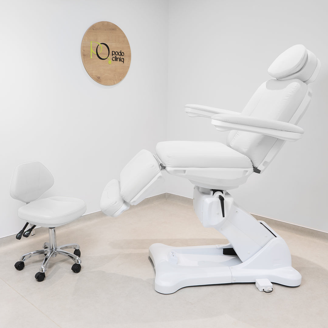 Scaun Cosmetica Hidraulic Pentru Tehnician - Alb