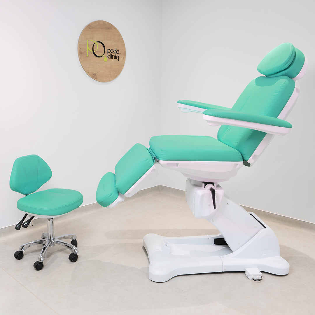 Scaun Cosmetica Hidraulic Pentru Tehnician - Turcoaz