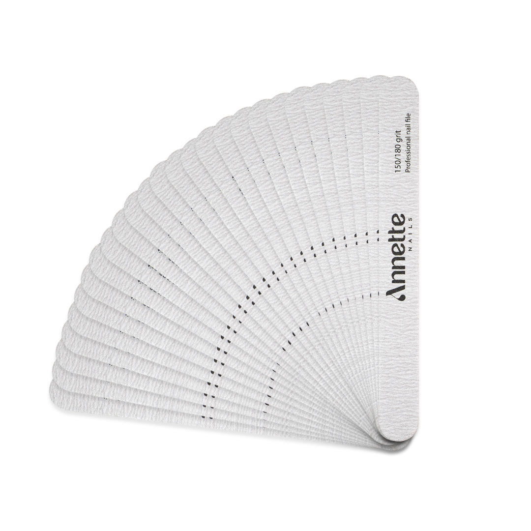 Set Pile Unghii - Ovale, Annette Nails, 25 buc - Zebra, 150/180 grit