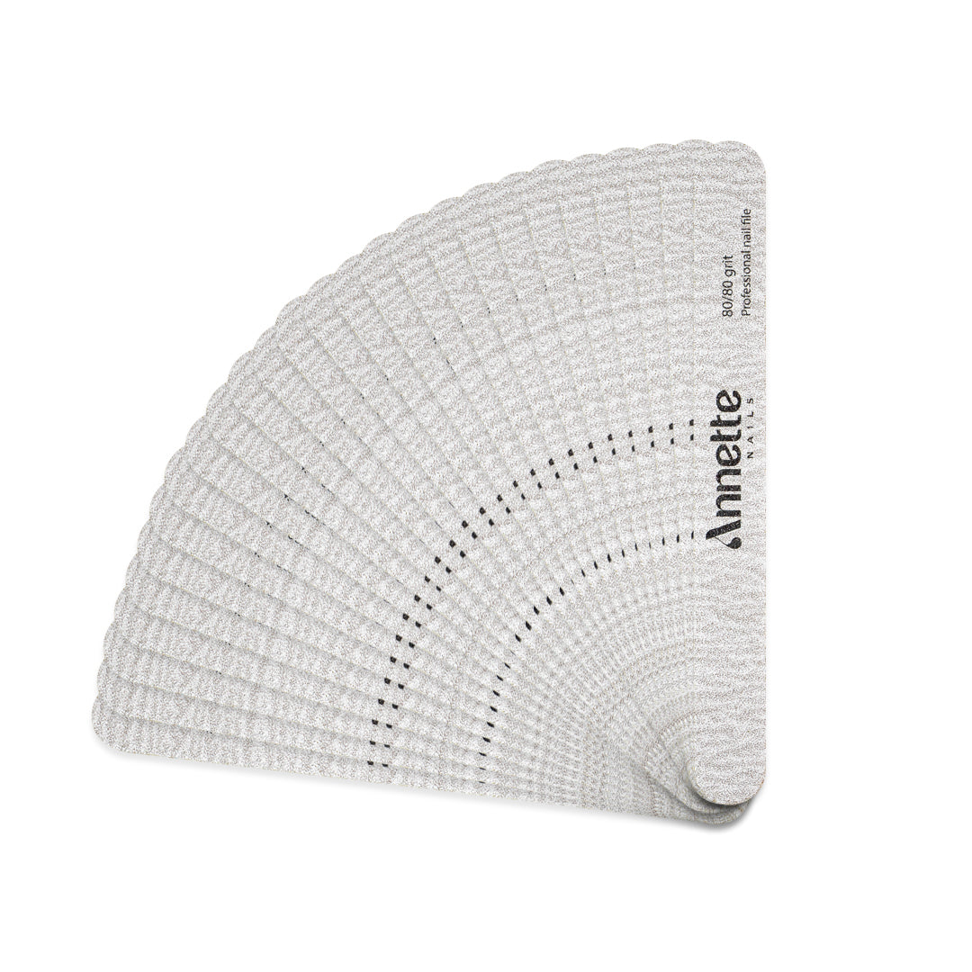 Set Pile Unghii - Ovale, Annette Nails, 25 buc - Zebra, 80/80 grit