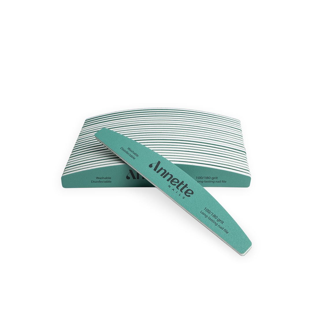 Set Pile Unghii Long-Lasting Annette Nails, 10 buc - 100/180 grit (Bundle)