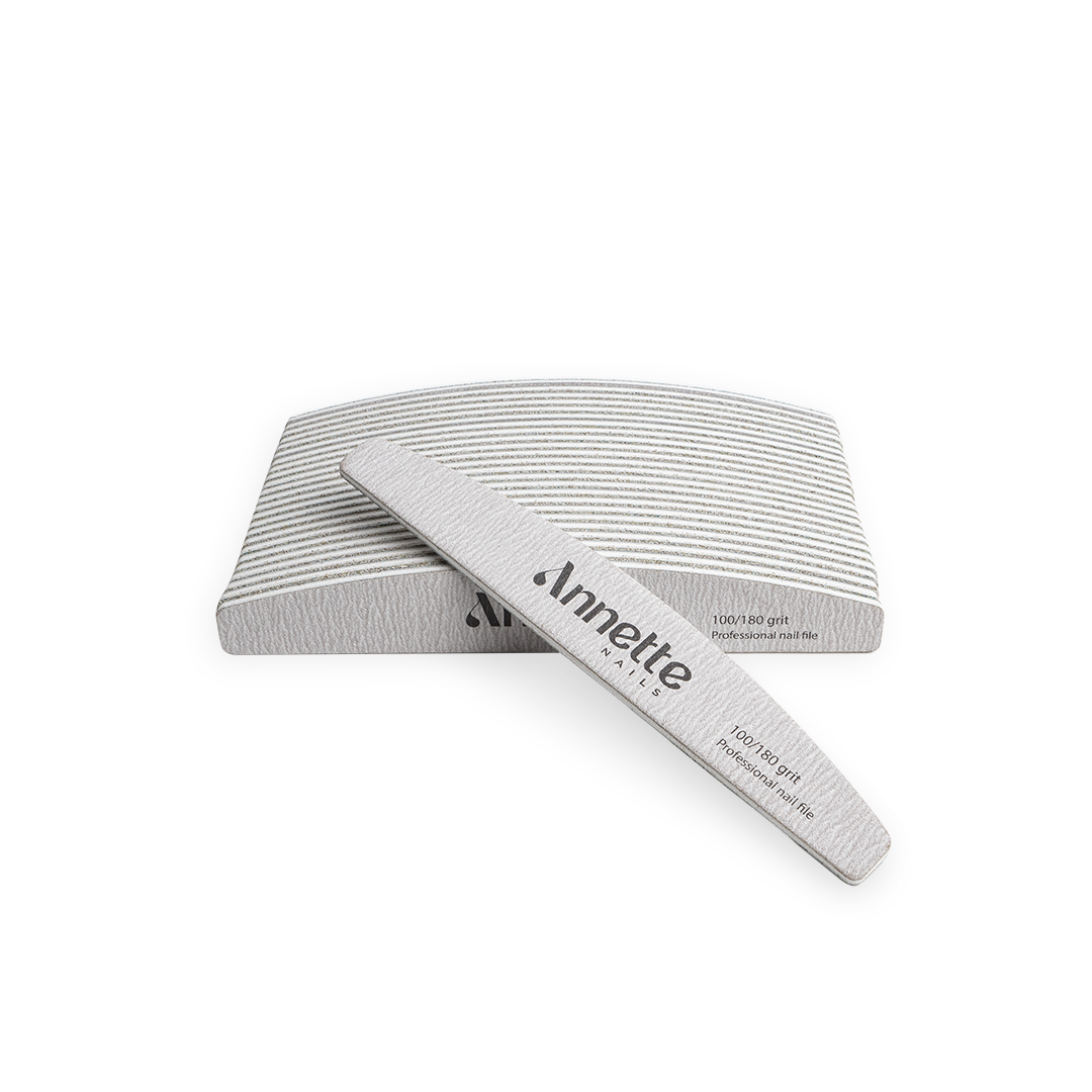 Set Pile Unghii Semiluna Annette Nails, 25 buc - Zebra, 100/180 grit