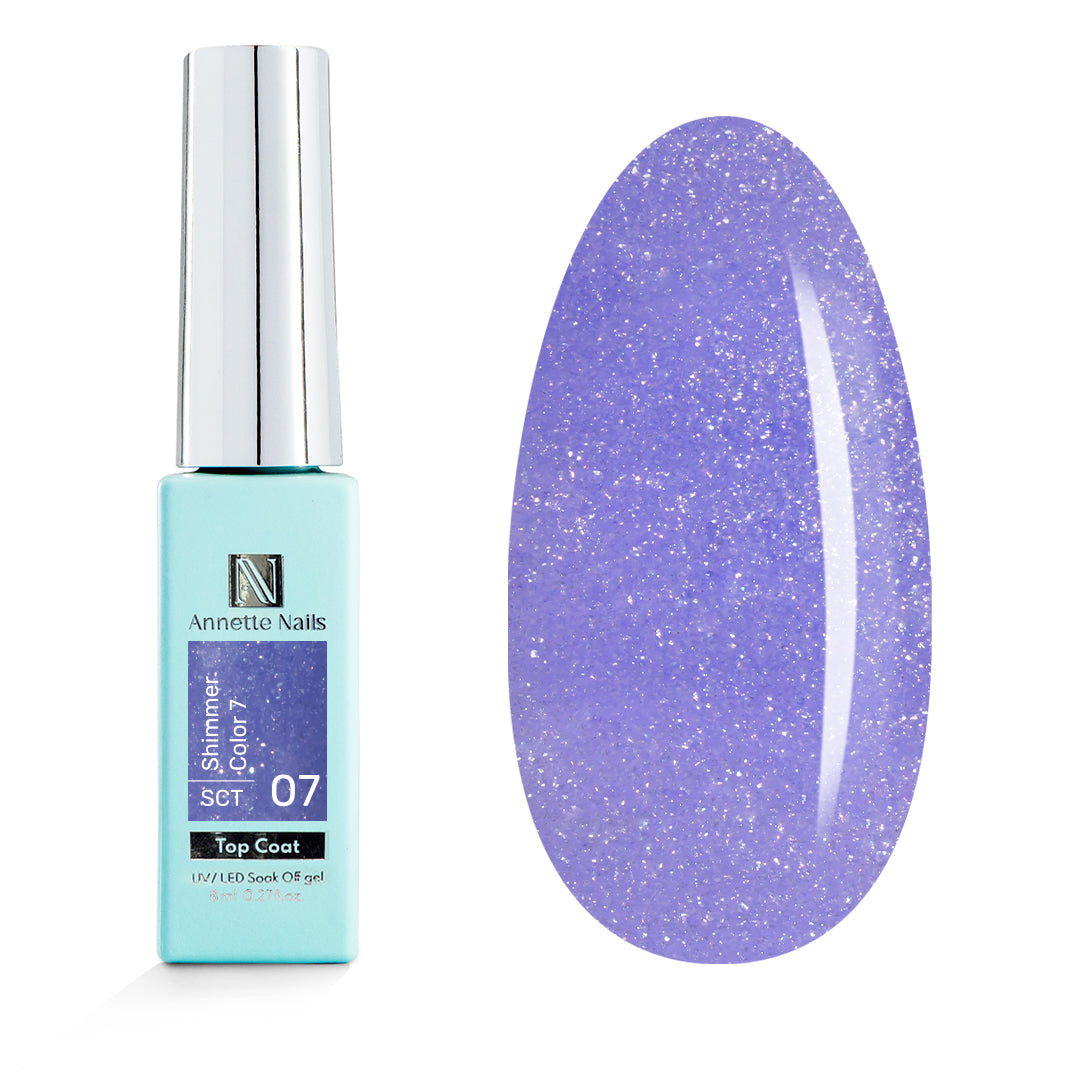 Top Coat Shimmer Color 7 SCT-07 - 8ml Annette Nails