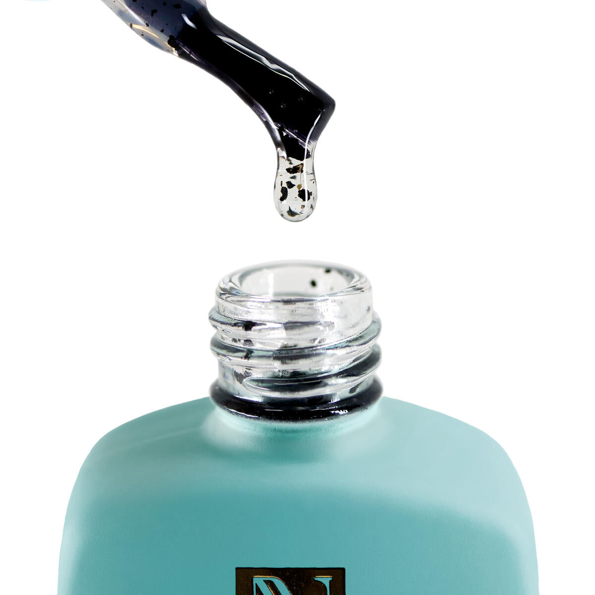 Top Coat AnnetteNails Shine black flakes 3 no wipe SF-03 - 12ml