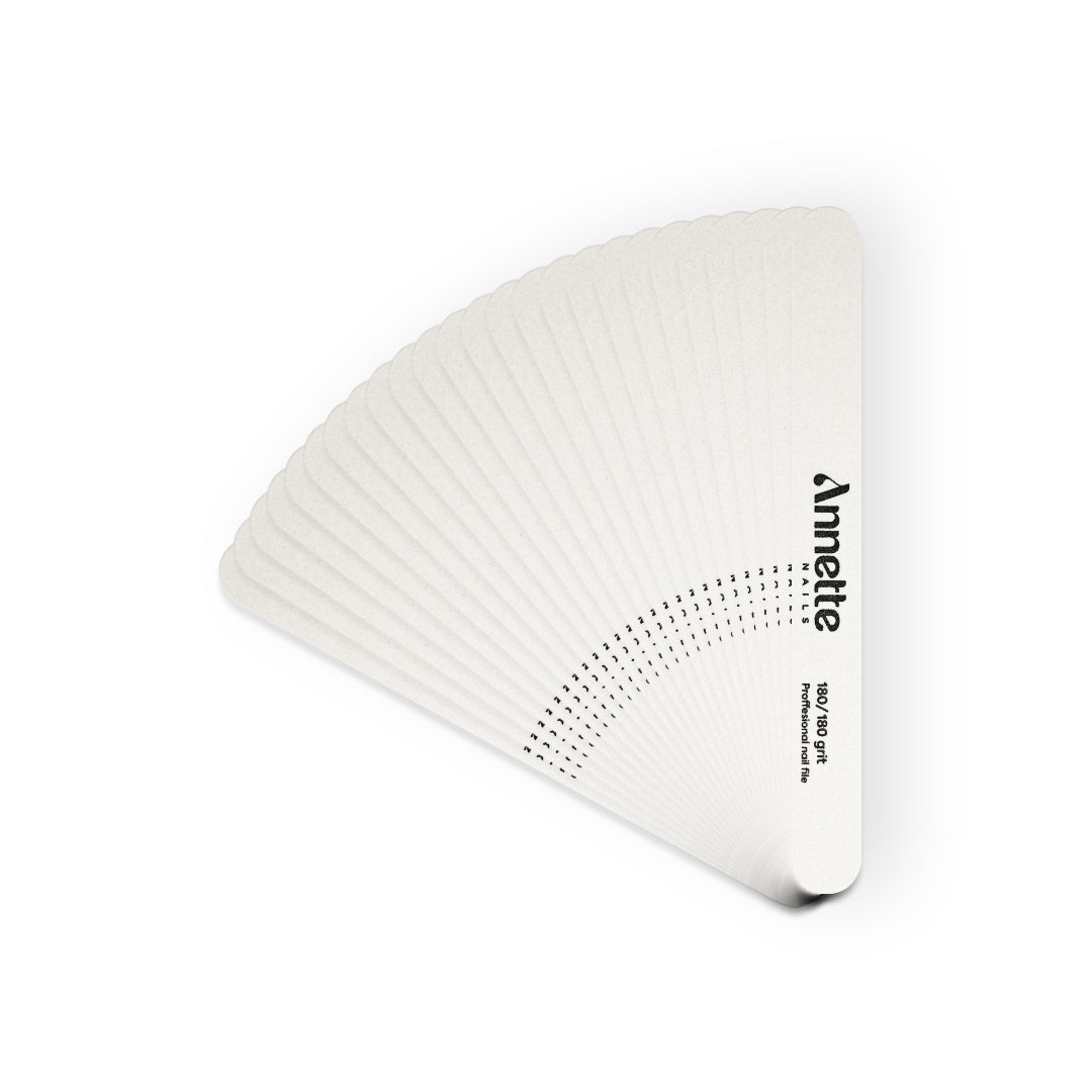 Set Pile Unghii din Lemn Ovale 50 buc 180/180 grit Alb Annette Nails PWD-01-180/180W-S50