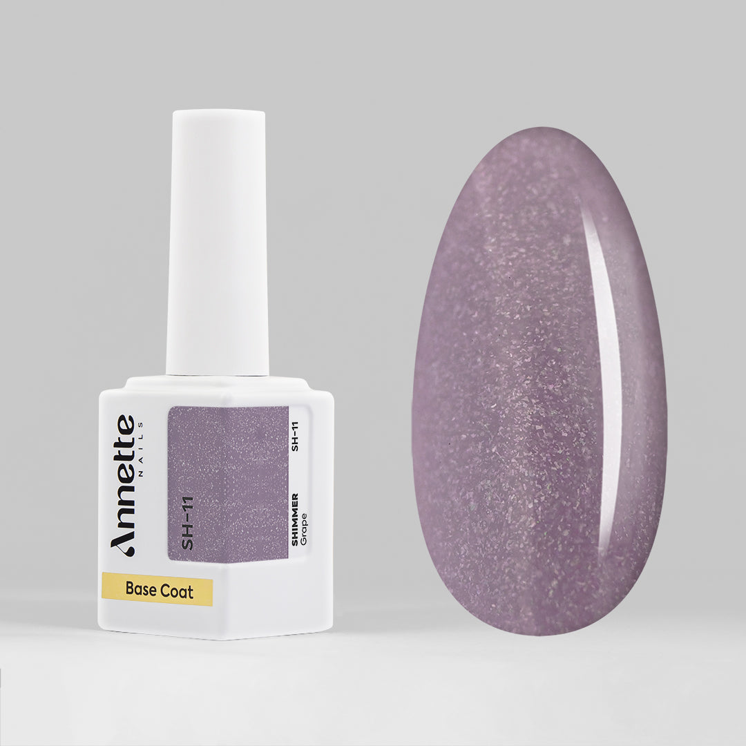 Baza Rubber Shimmer Grape - 12ml Annette Nails SH-11