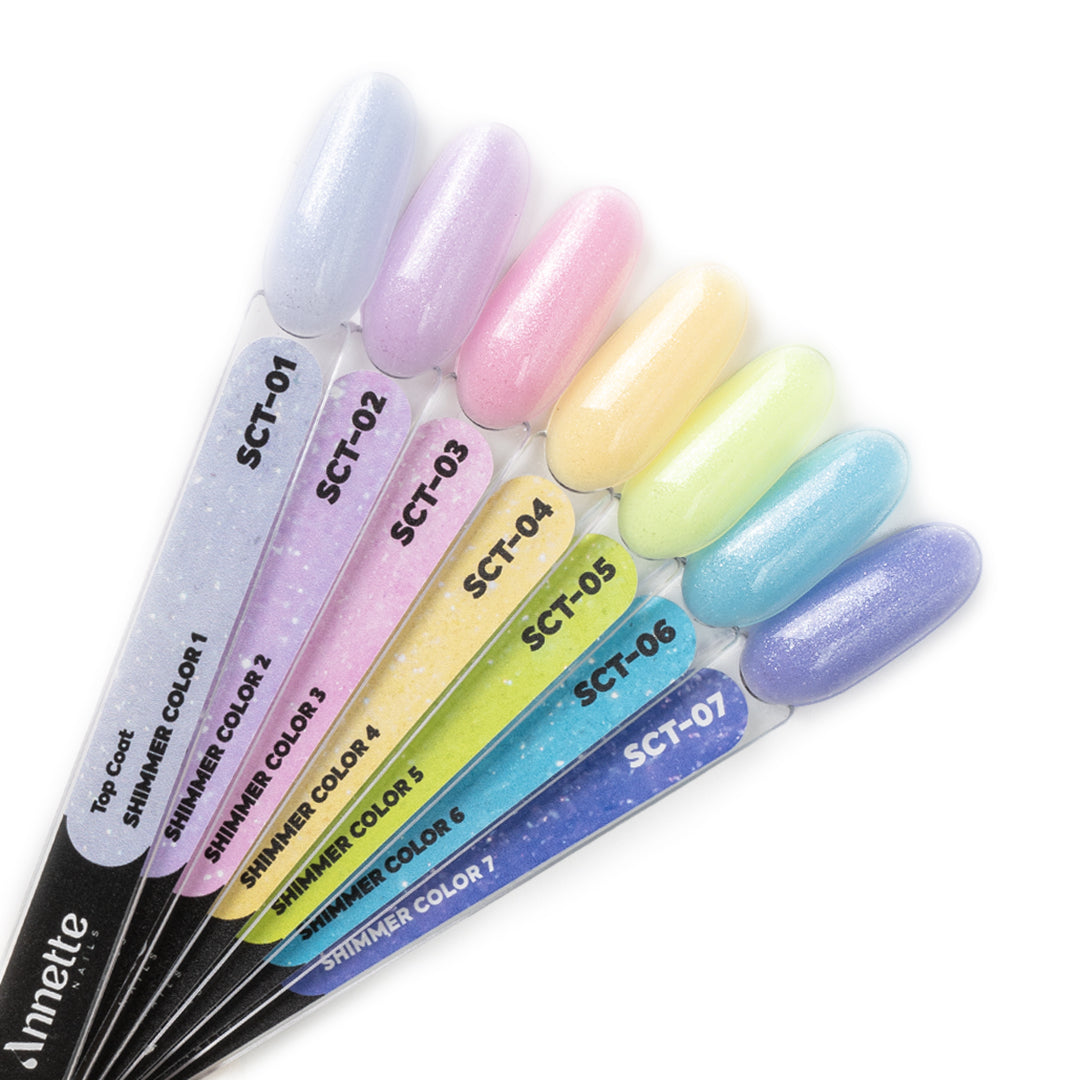 Top Coat Shimmer Color 6 SCT-06 - 8ml Annette Nails