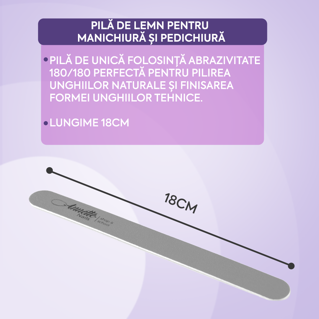 Set de Manichiura Annette Nails Mare - 180/180 grit (Gri)