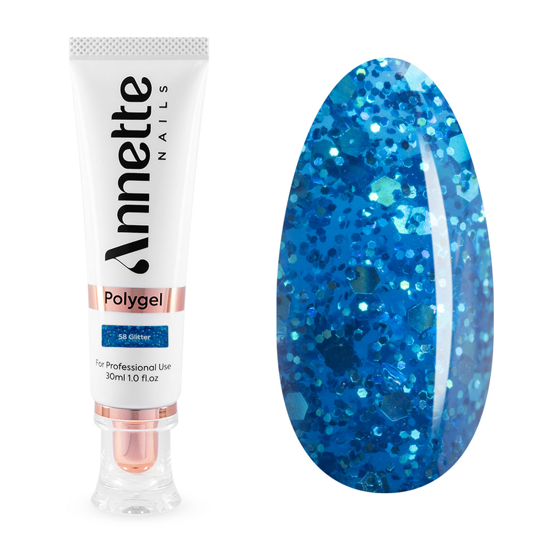 Polygel Glitter 58 - 30ml Annette Nails PG-58